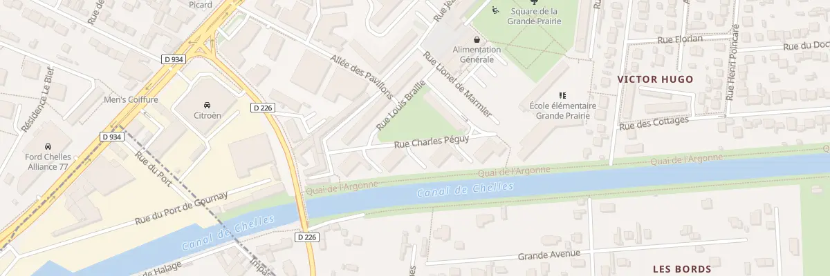 Plan du 4 Rue Charles Péguy à Chelles
