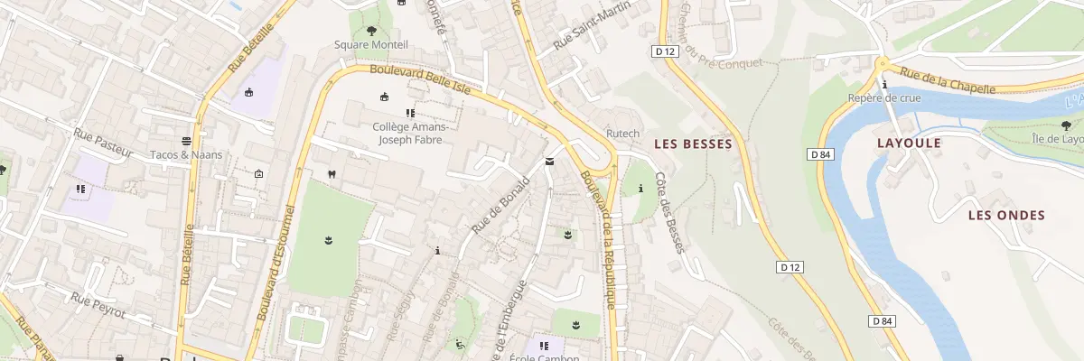 Plan du 45 Rue de l’Embergue à Rodez