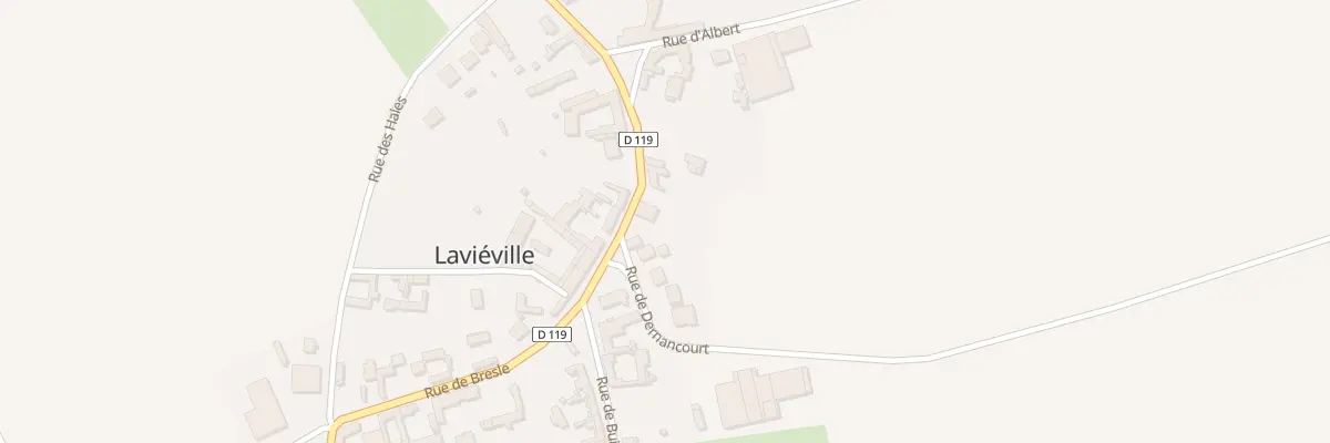Plan du 1 Rue de Dernancourt à Laviéville