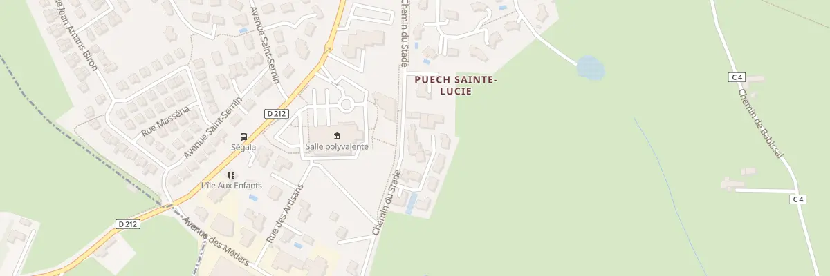Plan du 357 Che du Stade au Monastère