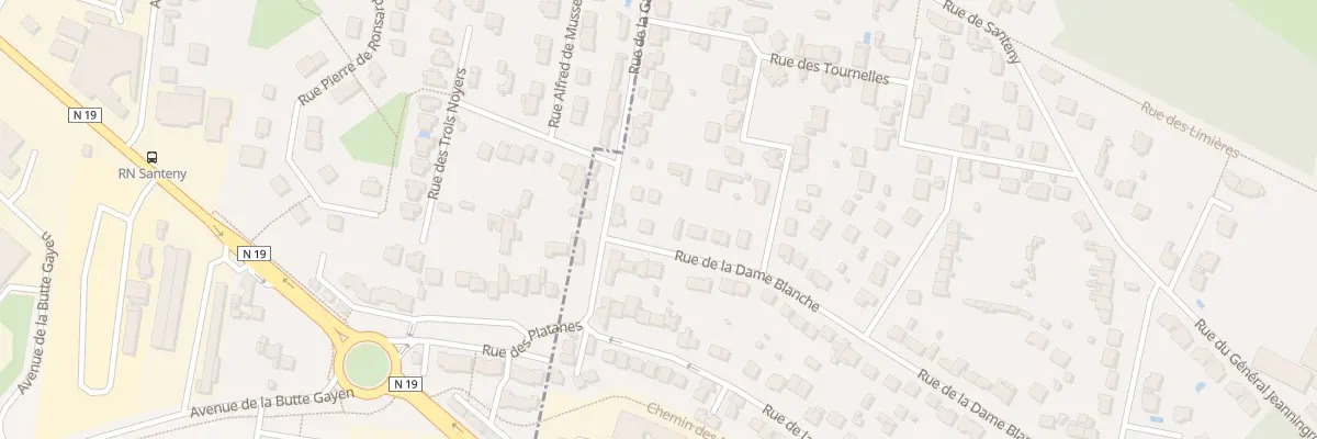 Plan du 44 Rue de la Dame Blanche à Servon