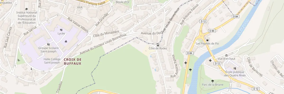 Plan du 47 Côte de Rodez au Monastère
