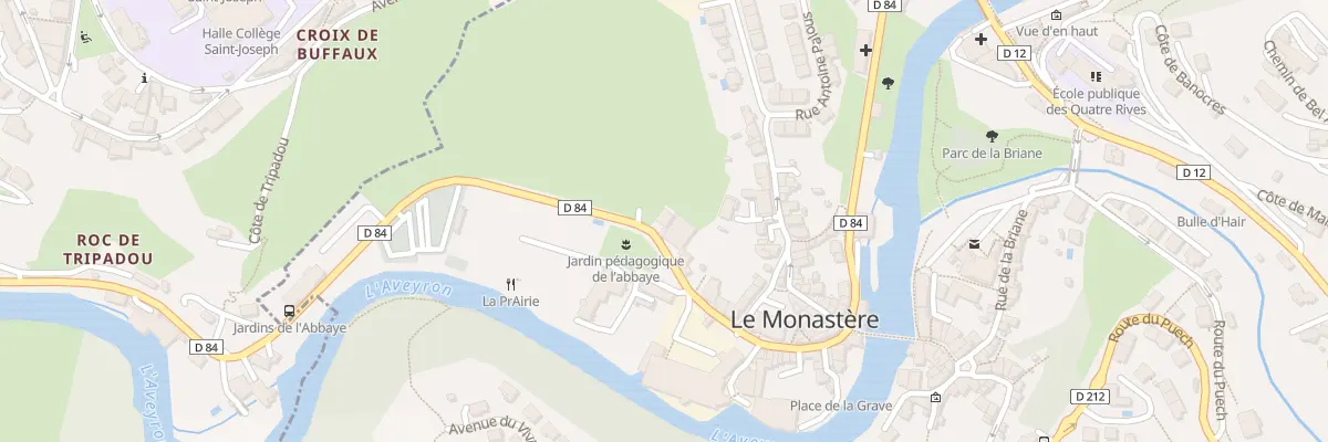 Plan du 16 Av de l’Abbaye au Monastère