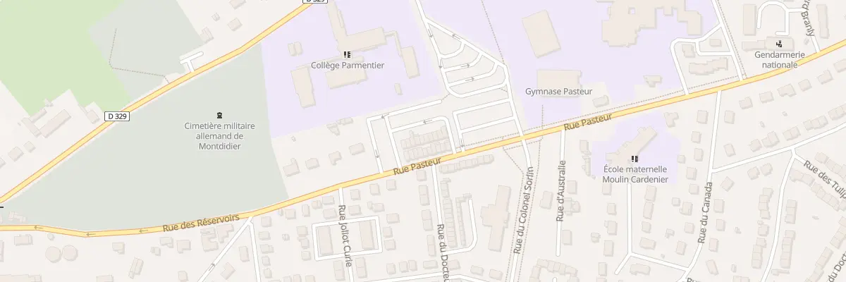 Plan du 19 Rue Pasteur à Montdidier