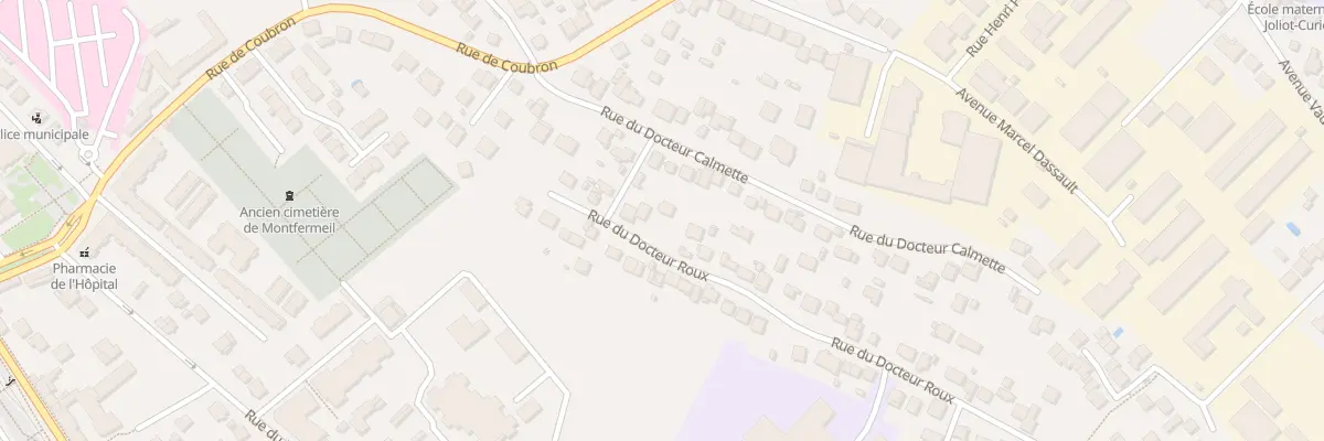 Plan du 9 Rue du Docteur Roux à Montfermeil