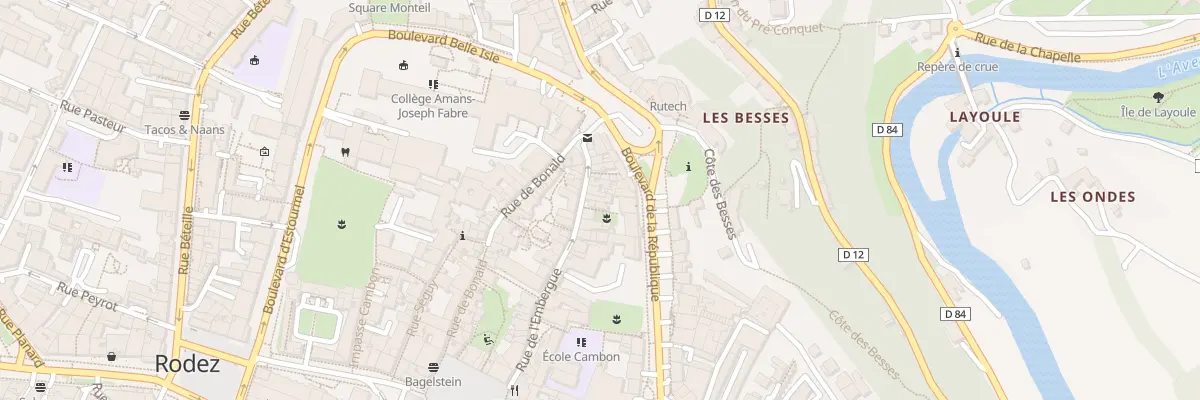 Plan du 40 Rue de l’Embergue à Rodez