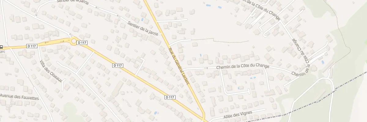 Plan du 119 Rue du Génèral Leclerc à Montfermeil