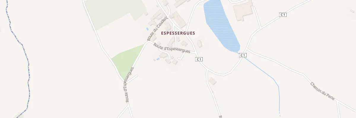 Plan du 1406 Rte d’Espessergues à Flavin