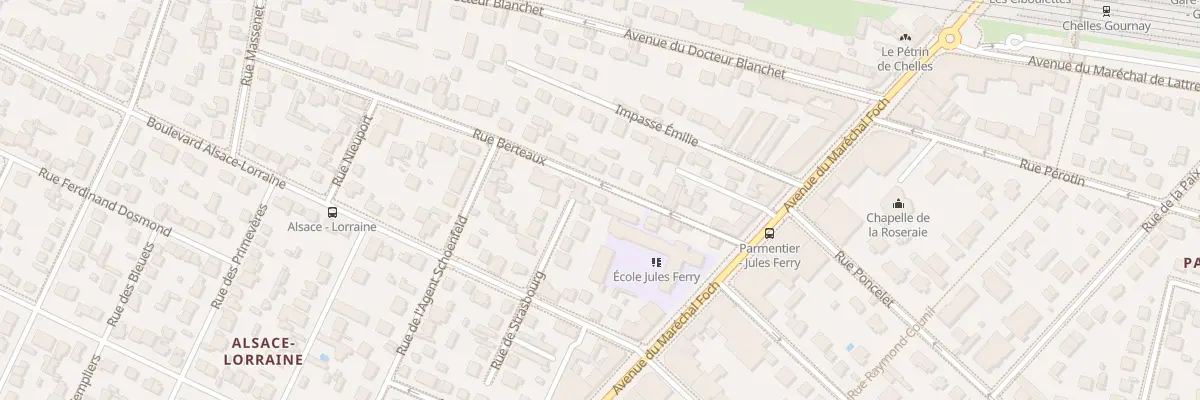 Plan du 13 Rue Berteaux à Chelles