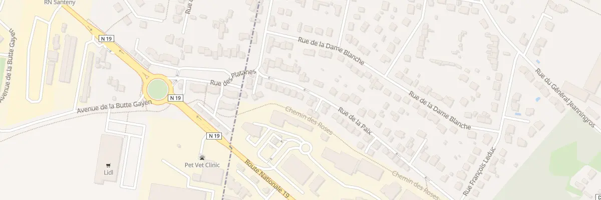 Plan du 45 Rue de la Paix à Servon