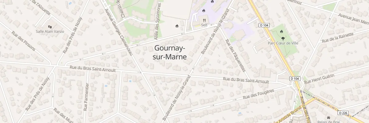 Plan du 26 Bd de Noisy le Grand à Gournay-sur-Marne