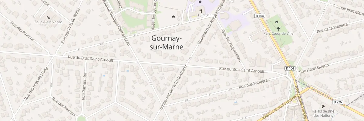 Plan du 28 Bd de Noisy le Grand à Gournay-sur-Marne