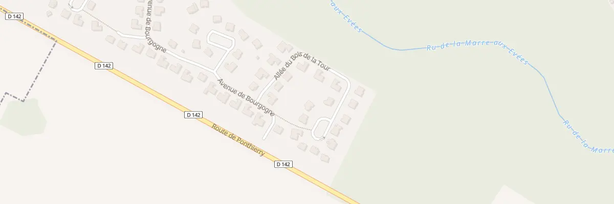 Plan du 15 All du Bois de la Tour à Boissise-le-Roi