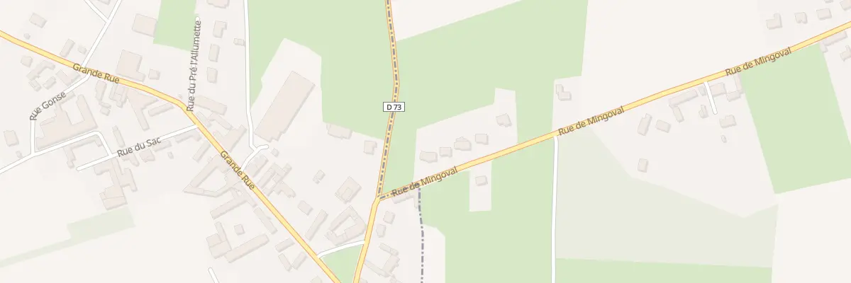 Plan du 620 Rue de Mingoval à Villers-Châtel
