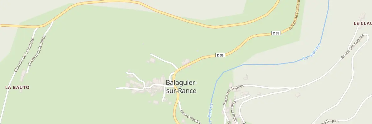 Plan du 5001 Balaguier sur Rance à Balaguier-sur-Rance