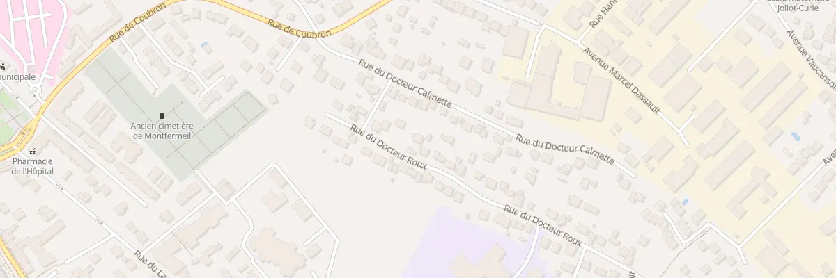 Plan du 15 Rue du Docteur Roux à Montfermeil