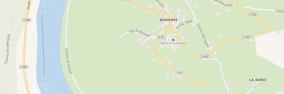 Plan du 5156 Banhars à Campouriez