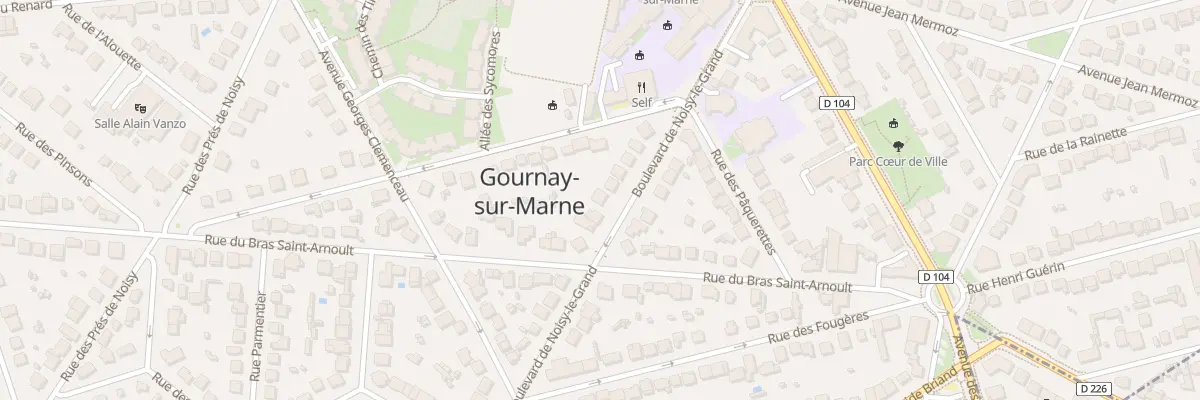 Plan du 22 Bd de Noisy le Grand à Gournay-sur-Marne