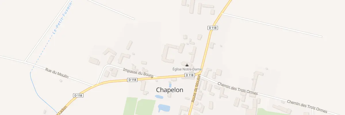 Plan du 7 Rte de Ladon à Chapelon