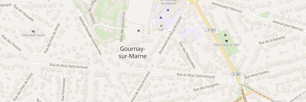 Plan du 20 Bd de Noisy le Grand à Gournay-sur-Marne