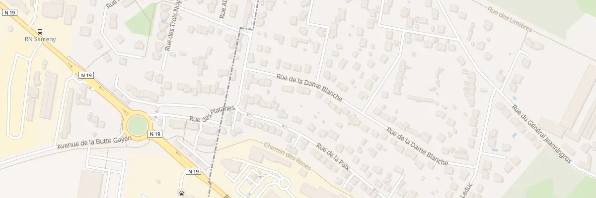 Plan du 33 Rue de la Dame Blanche à Servon