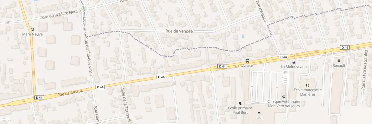 Plan du 209 Rue de Meaux à Vaujours