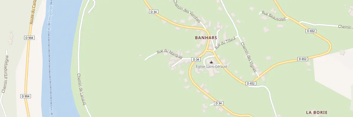 Plan du 5162 Banhars à Campouriez