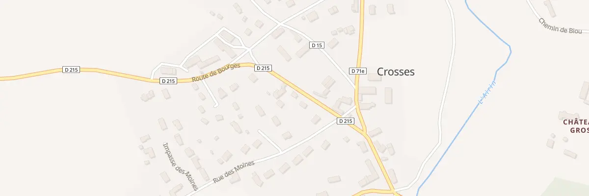 Plan du 7 Rte de Bourges à Crosses