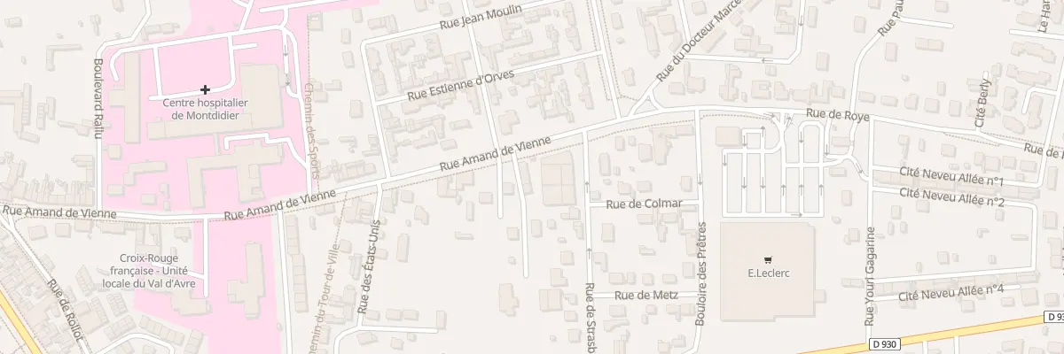 Plan du 38 Rue Amand de Vienne à Montdidier