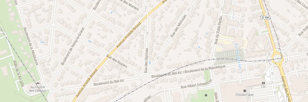Plan du 13B Rue des Glycines à Gournay-sur-Marne