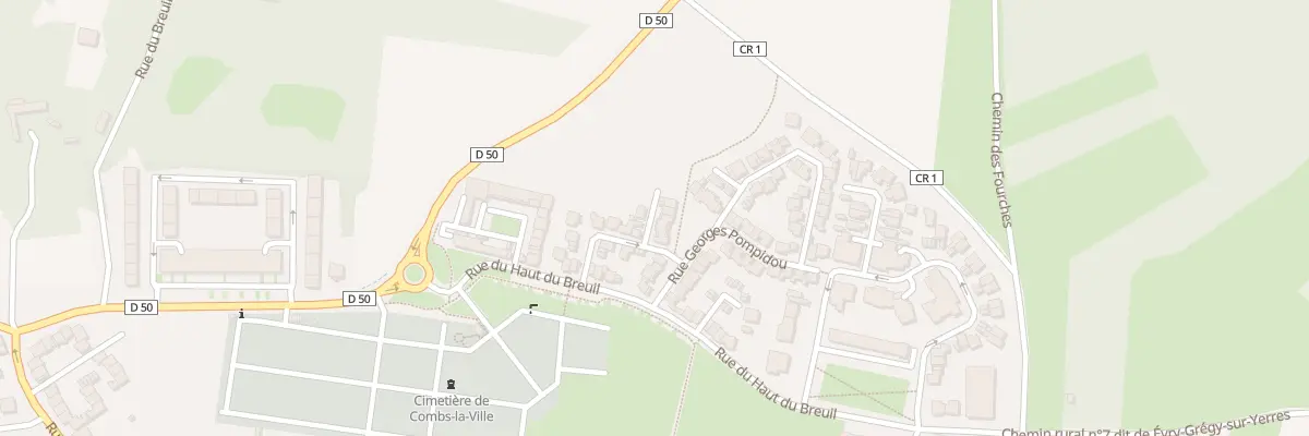 Plan du 7 Rue Georges Pompidou à Combs-la-Ville