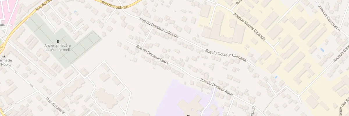 Plan du 23 Rue du Docteur Roux à Montfermeil