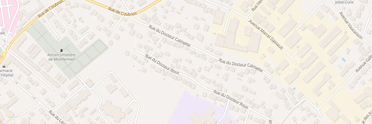 Plan du 21 Rue du Docteur Roux à Montfermeil