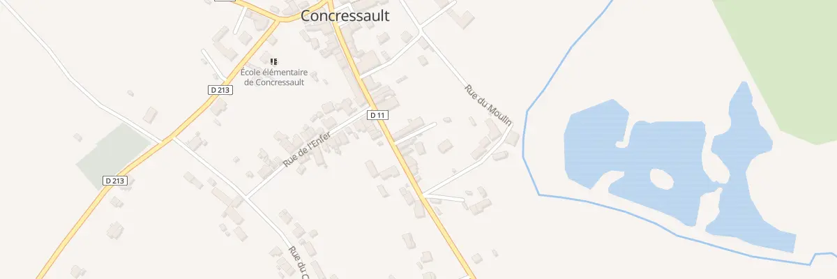 Plan du 1 Rue du Gue à Concressault