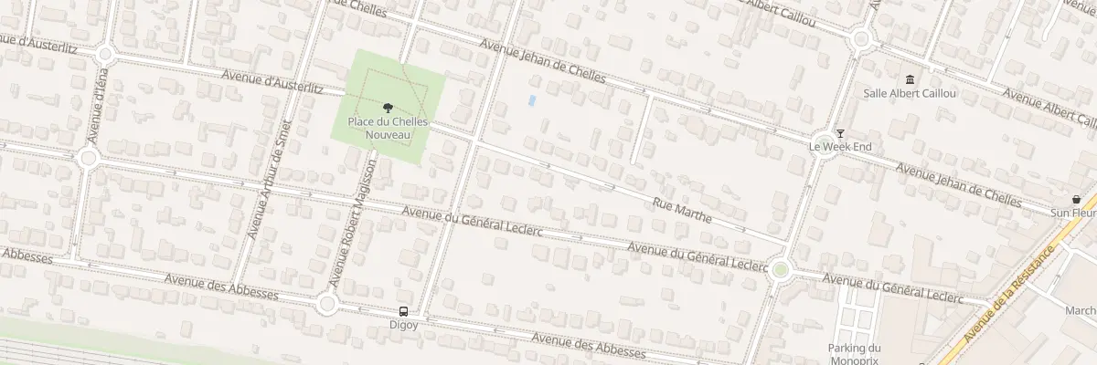 Plan du 25 Rue Marthe à Chelles
