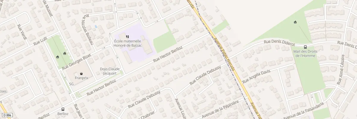 Plan du 56 Rue Hector Berlioz à Tremblay-en-France