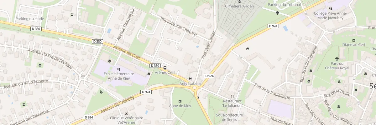 Plan du 4B Av de Creil à Senlis