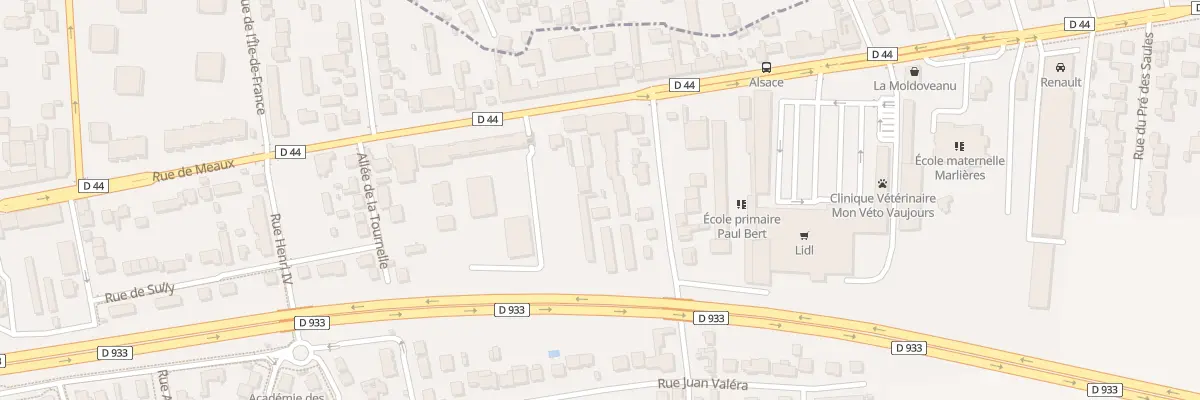 Plan du 176 Rue de Meaux à Vaujours