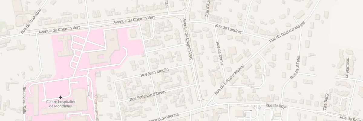 Plan du 16 Av du Chemin Vert à Montdidier