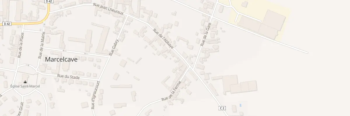 Plan du 28 Rue de l’Abbaye à Marcelcave
