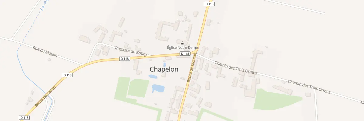 Plan du 1 Rte de Moulon à Chapelon