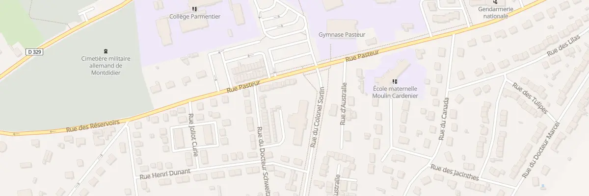 Plan du 26 Rue Pasteur à Montdidier