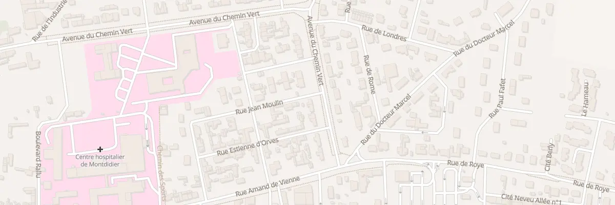 Plan du 18 Av du Chemin Vert à Montdidier