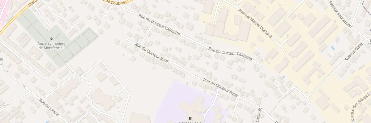 Plan du 27 Rue du Docteur Roux à Montfermeil