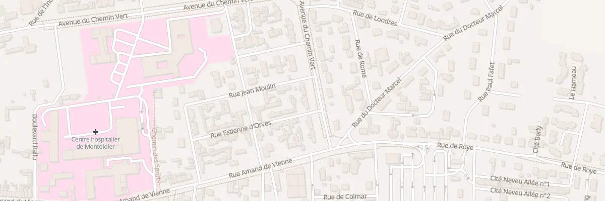 Plan du 22 Av du Chemin Vert à Montdidier