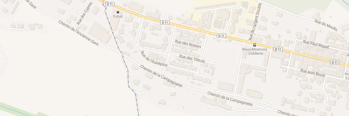 Plan du 9 Rue des Lilas à Rieux-Minervois