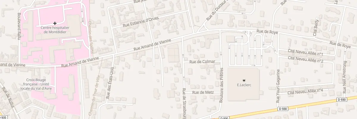 Plan du 4 Rue de Strasbourg à Montdidier