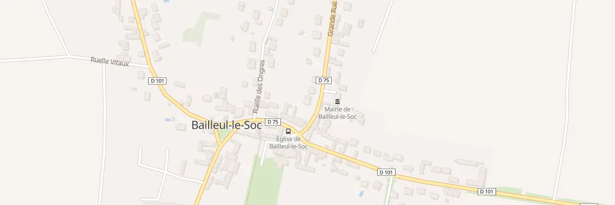 Plan du 1 Gr Grande Rue à Bailleul-le-Soc