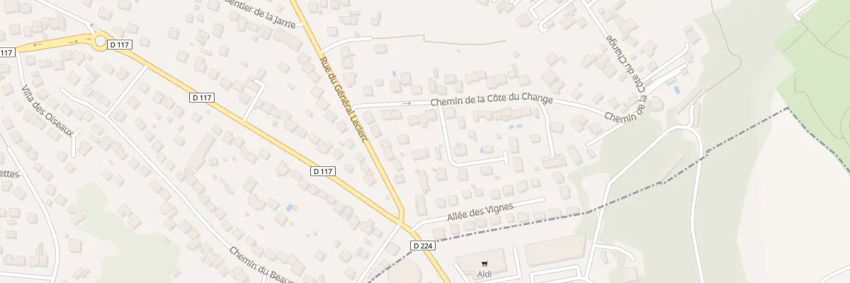 Plan du 151T Che de la Côte du Change à Montfermeil