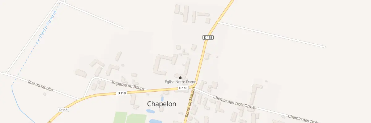 Plan du 6 Rte de Mignerette à Chapelon